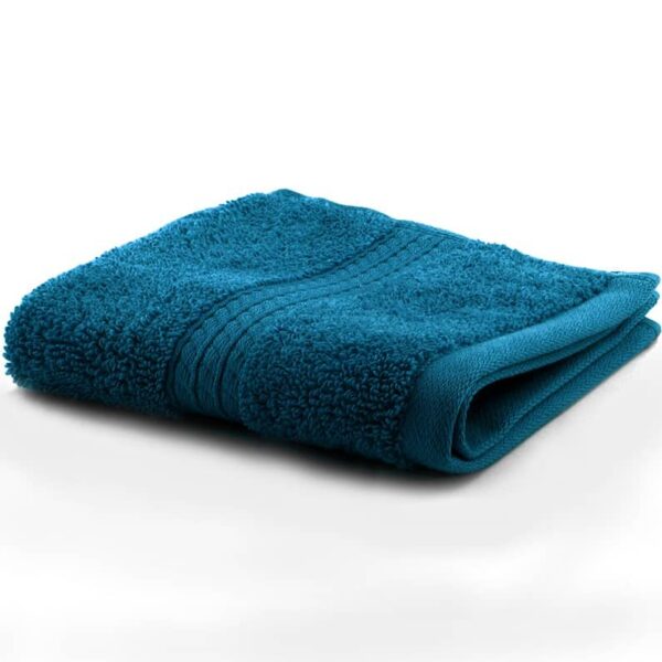 منشفة وجه ازرق قطن ناعمة سادة قطعة واحدة Euro Towel
