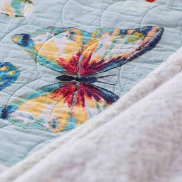 Butterfly غطاء سرير قطن مزدوج 3 قطع