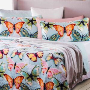 Butterfly 1 غطاء سرير قطن مزدوج 3 قطع