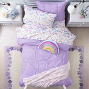 Purple Solid طقم مفرش سرير اطفال JCP