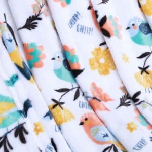 SuperSoft Colourful Birds شال فرو
