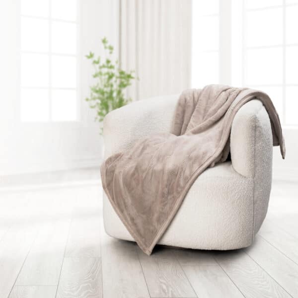 بطانية فرو شتوية ناعمة Comfy بيج فاتح
