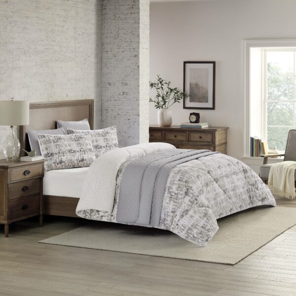 Amara Neutral-1 طقم مفرش سرير نفرين 6 قطع