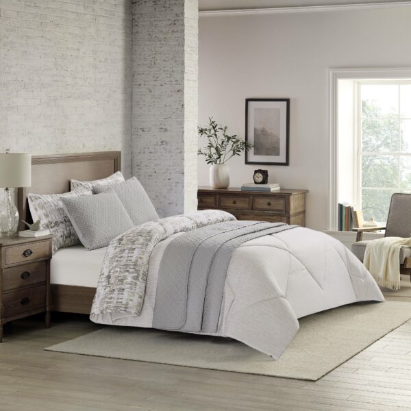 Amara Neutral-2 طقم مفرش سرير نفرين 6 قطع
