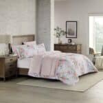 Annalise Tan-1 طقم مفرش سرير نفرين 6 قطع