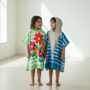 منشفة حمام اطفال قطن ملون اورنج بد اند باث