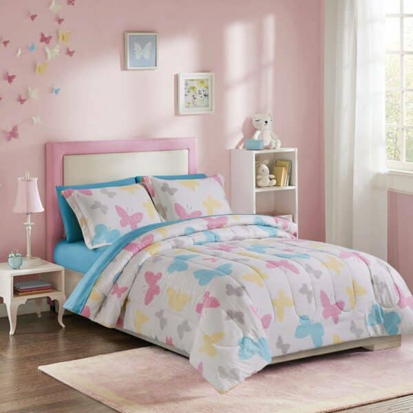 BUTTERFLY مفرش سرير اطفال نفر صغير 5 قطع