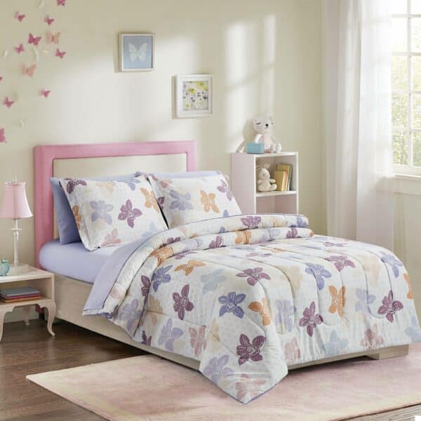 LILI FLORAL مفرش سرير اطفال نفر صغير 5 قطع
