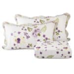 غطاء سرير قطن نفرين 3 قطع Purple Flower (4)