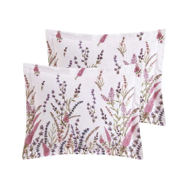 Lilac Spring طقم لحاف قطن 100% مزدوج 11 قطعة (2)