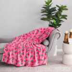 Pink Watermelon شال فرو ناعم