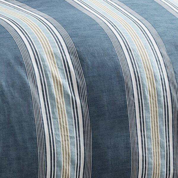 طقم مفرش ازرق Stripe Blue نفر 8 قطع