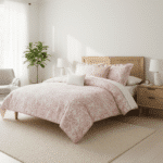 طقم مفرش سرير زهري قطن Sophie Pink نفرين (2)