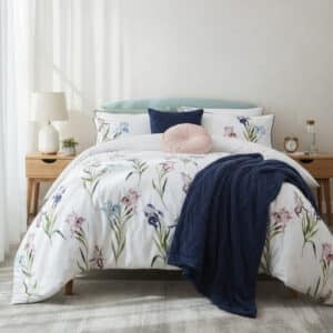 طقم مفرش سرير قطن Hawling نفرين 8 قطع (1)