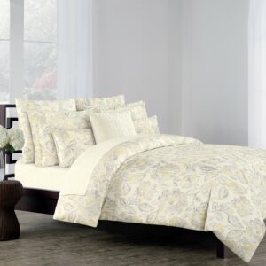 طقم مفرش سرير قطن Jacobean نفرين 8 قطع