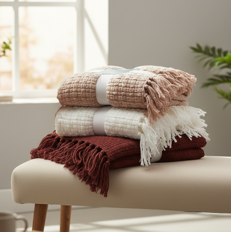 Chenille Throw شال شانيل قطعة واحدة (2)