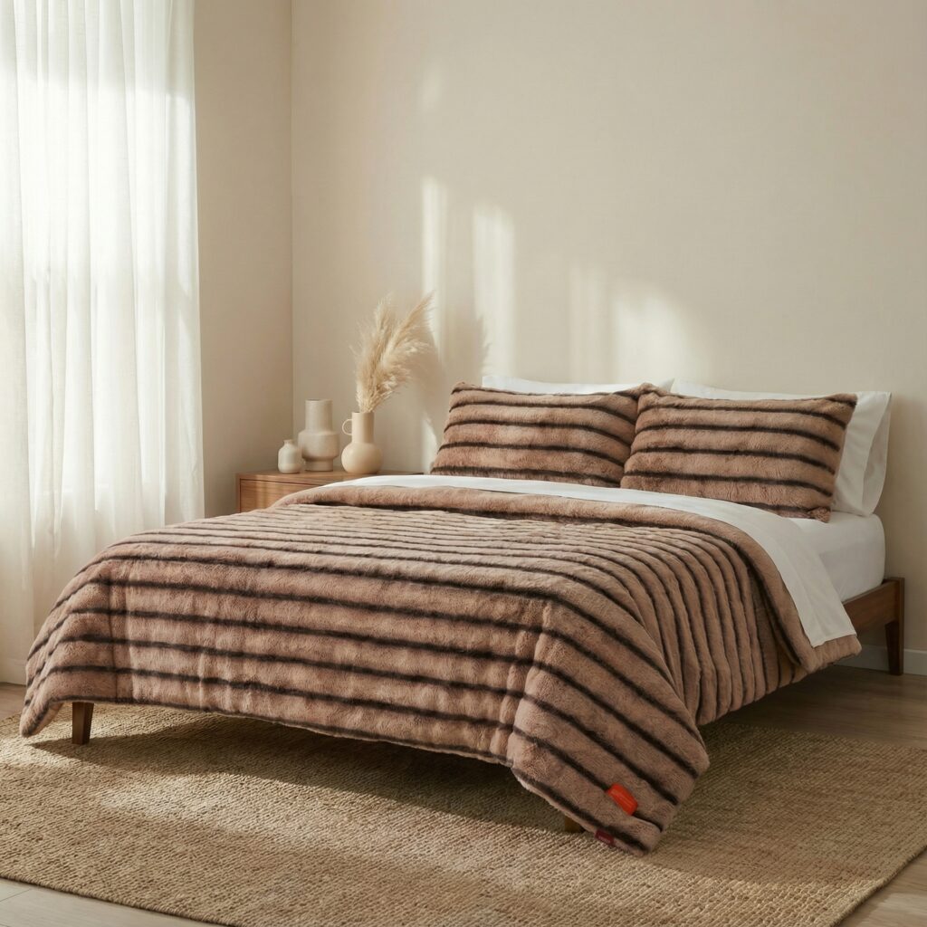 winter stripe لحاف شتوي (1)