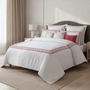 طقم مفرش سرير فندقي قطن Copper نفرين 11 قطعة (1)