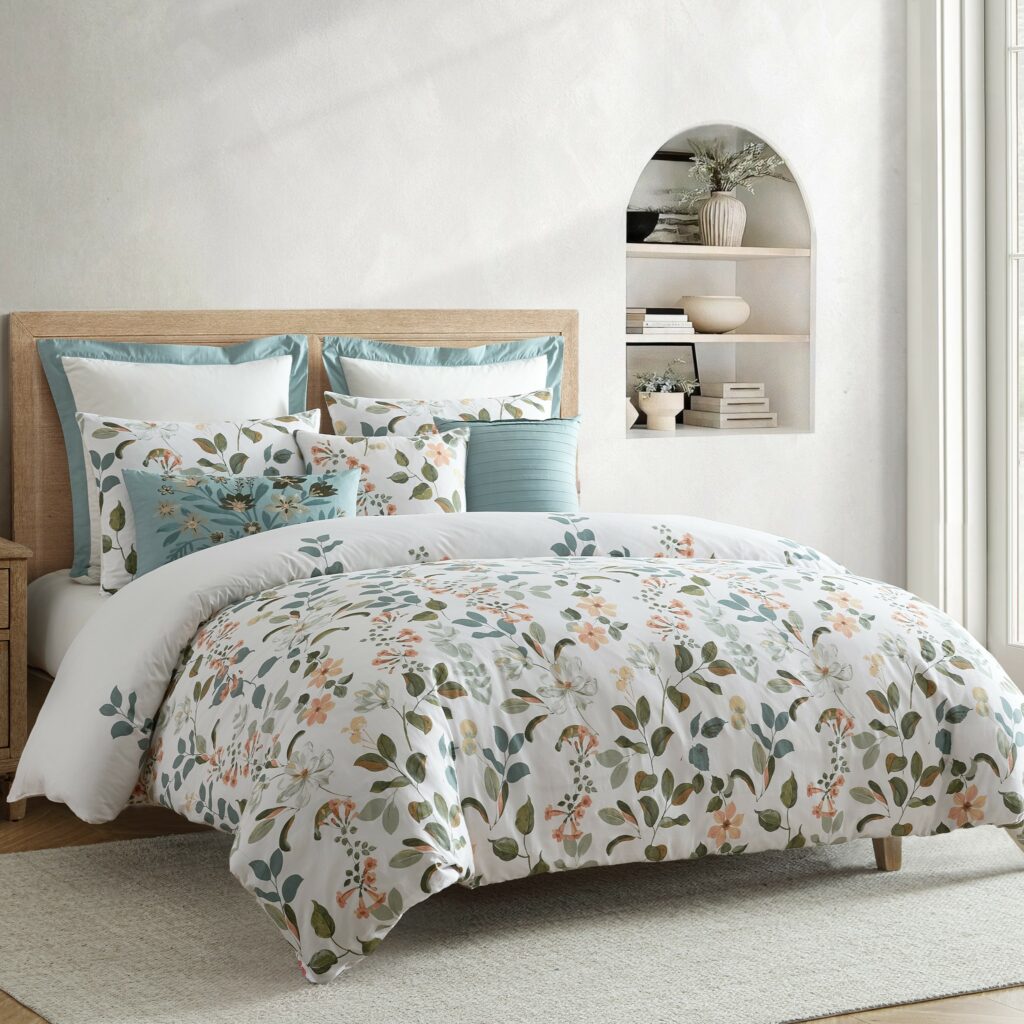 طقم مفرش سرير قطن Beatrice نفرين 11 قطعة