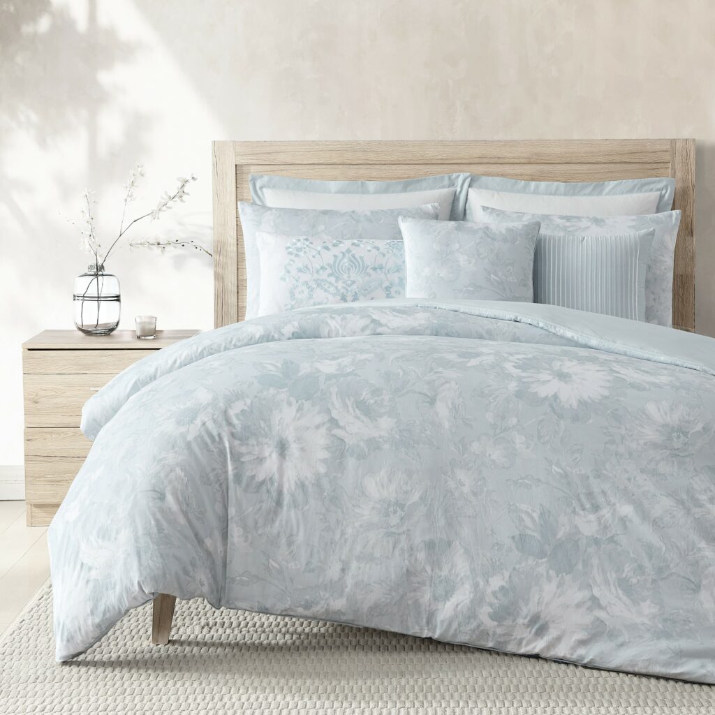 طقم مفرش سرير قطن Solene نفرين 11 قطعة