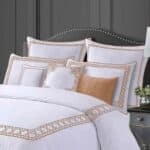 مفرش سرير قطن Champagne نفرين 11 قطعة