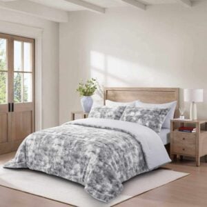 Brushed Printed لحاف شتوي فرو