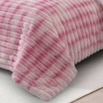 Cold Weather لحاف شتوي زهري فرو نفر اورنج بد اند باث