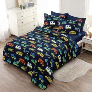 Cool Automobiles مفرش سرير اطفال اورنج بد اند باث