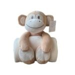 Monkey بطانية اطفال اورنج بد اند باث