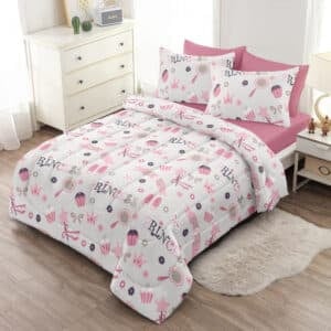 Pink Princess مفرش سرير اطفال اورنج بد اند باث