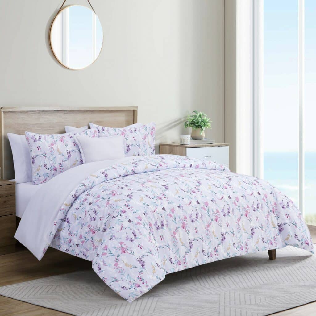 طقم مفرش سرير Bloom Pastel نفرين 8 قطع