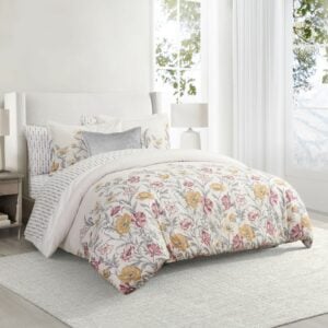 طقم مفرش سرير Eliora نفرين 8 قطع - أناقة هادئة تكمل جمال غرفة نومك