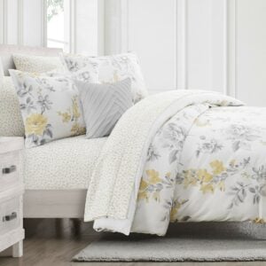 طقم مفرش سرير Raya نفرين 8 قطع - أناقة هادئة تكمل جمال غرفة نومك