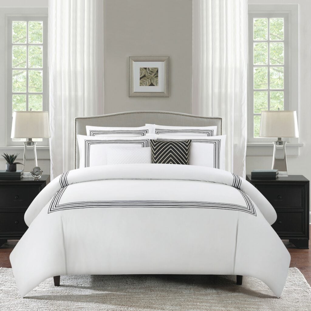 طقم مفرش سرير فندقي 3 قطع Hotel فخامة الفنادق كل ليلة