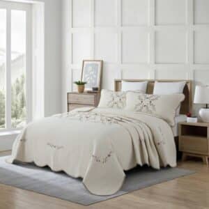 غطاء سرير بحشوة مضغوطة Garland نفرين 3 قطع