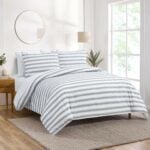 Stripe Grey Light | طقم لحاف مزدوج 5 قطع