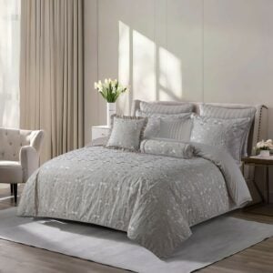 مفرش-سرير-قطن-Amrosa-Beige-نفرين-11-قطعة