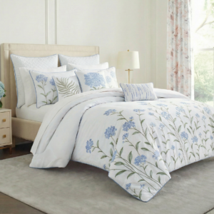 طقم مفرش سرير قطن Fleur نفرين 11 قطعة (1)