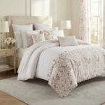 طقم مفرش سرير قطن White Liwane نفرين 11 قطعة (3)