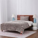 مفرش سرير شتوي فرو Winter Stripe نفر قطعتين (18)