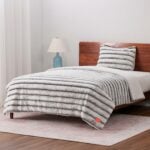 مفرش سرير شتوي فرو Winter Stripe نفر قطعتين (18)