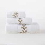 ⁦AVANTI | طقم مناشف قطن 100% مطرز 3 قطع⁩ - الصورة ⁦4⁩