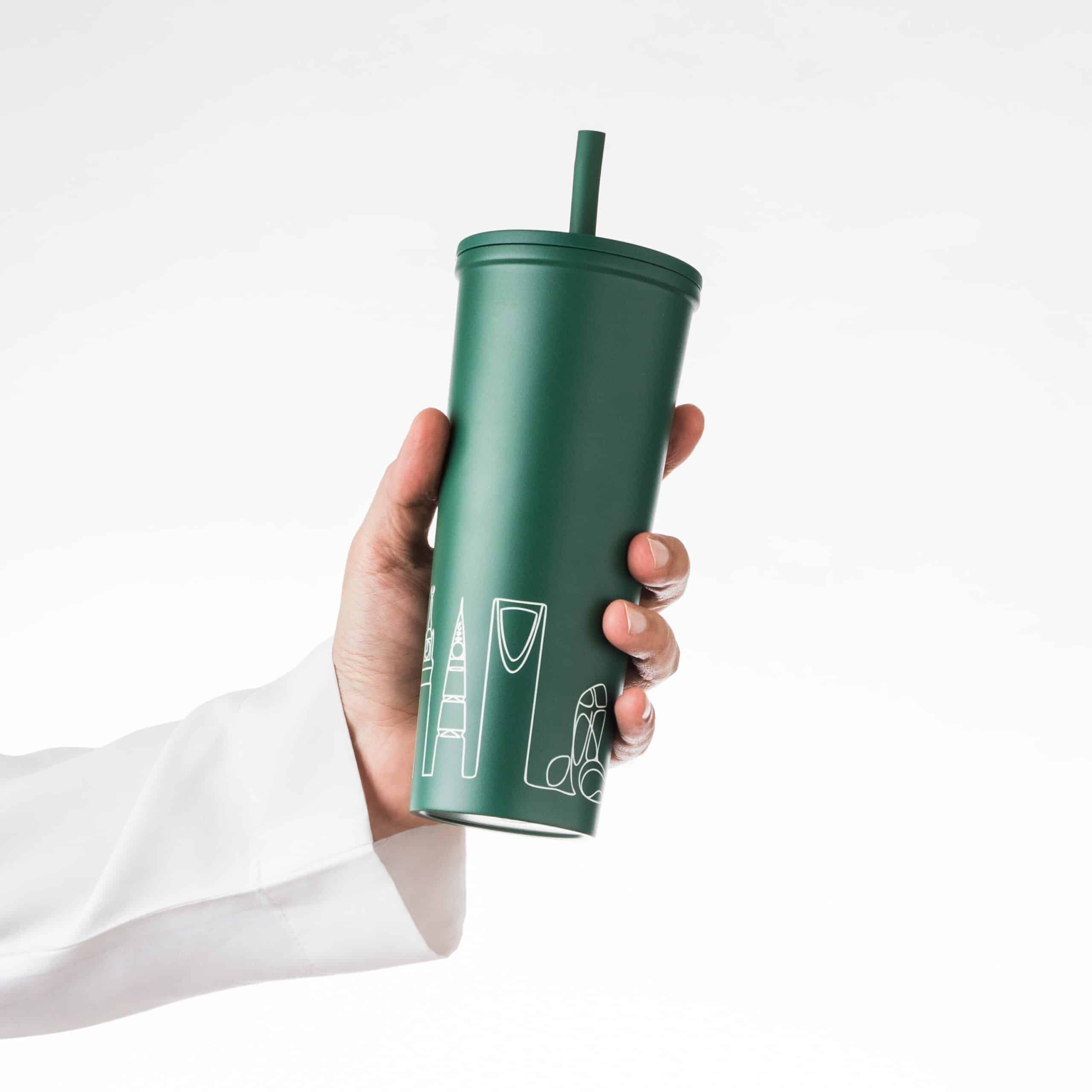 مق سعودي اخضر (3) Saudi Edition Bottle | كوب 591 مل - الصورة 1